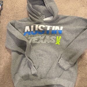 Gildan Gray Austin Texas Hoodie
